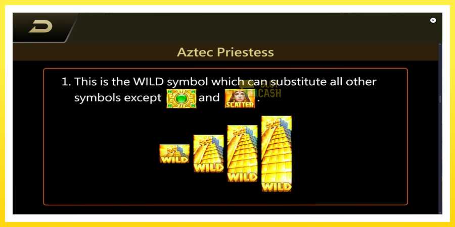 படம் 6 விளையாட்டு இயந்திரம் Aztec Priestess