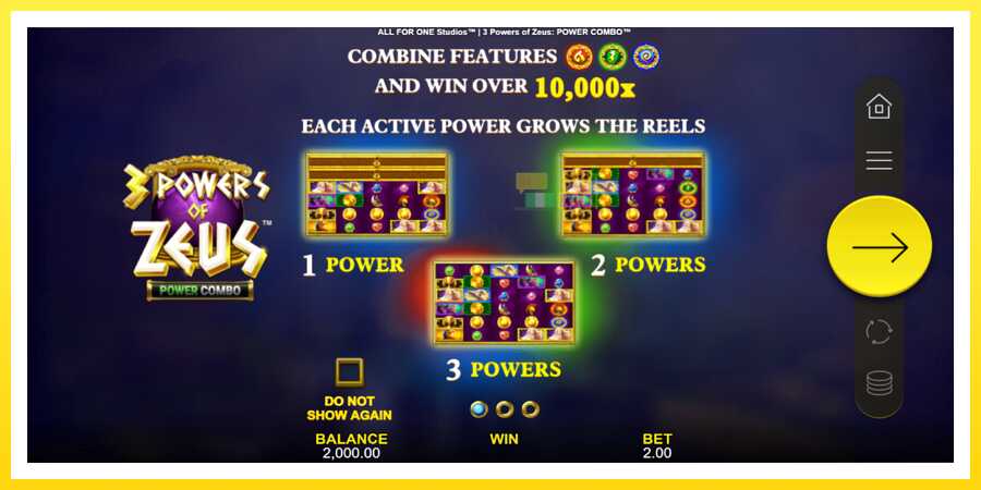 படம் 1 விளையாட்டு இயந்திரம் 3 Powers of Zeus: Power Combo