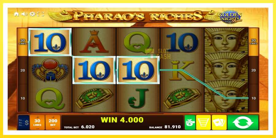 படம் 3 விளையாட்டு இயந்திரம் Pharaos Riches Golden Nights