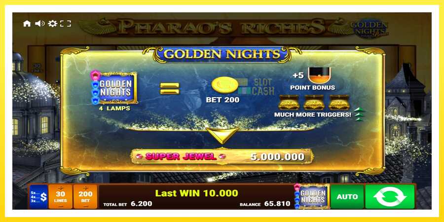 படம் 7 விளையாட்டு இயந்திரம் Pharaos Riches Golden Nights