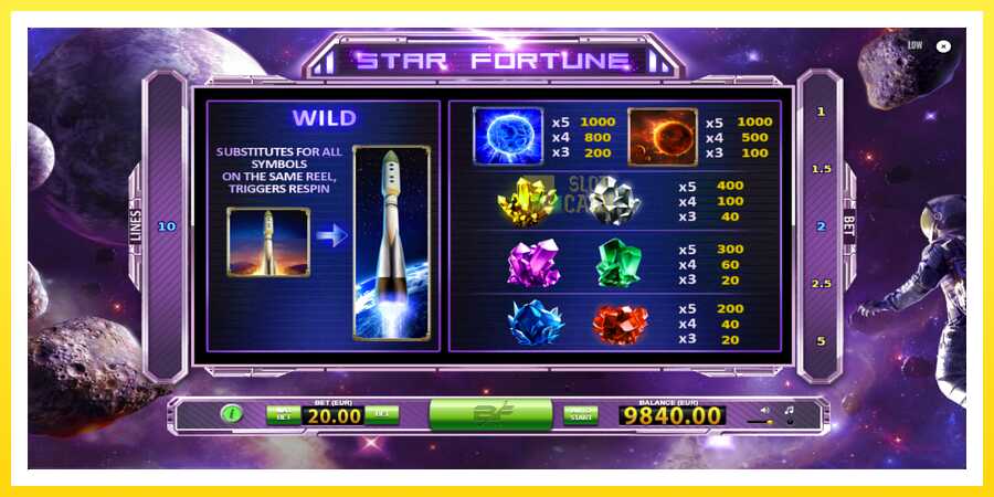 படம் 6 விளையாட்டு இயந்திரம் Star Fortune