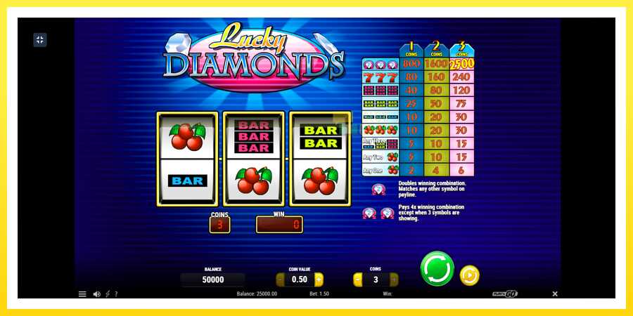 படம் 1 விளையாட்டு இயந்திரம் Lucky Diamonds