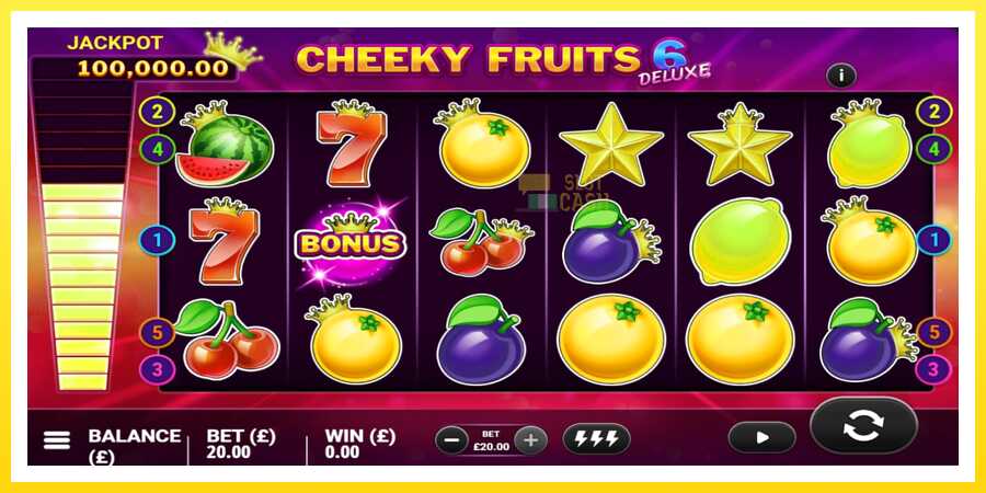 படம் 3 விளையாட்டு இயந்திரம் Cheeky Fruits 6 Deluxe