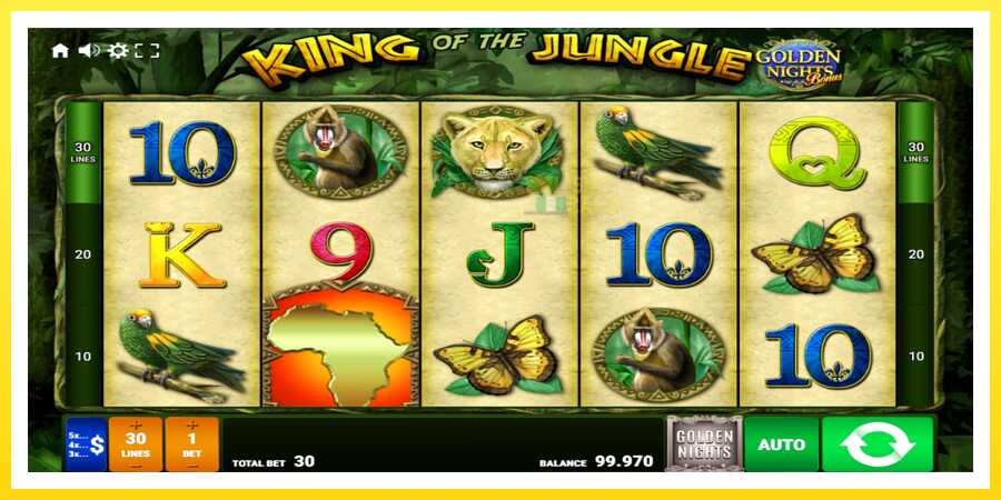 படம் 1 விளையாட்டு இயந்திரம் King of the Jungle Golden Nights