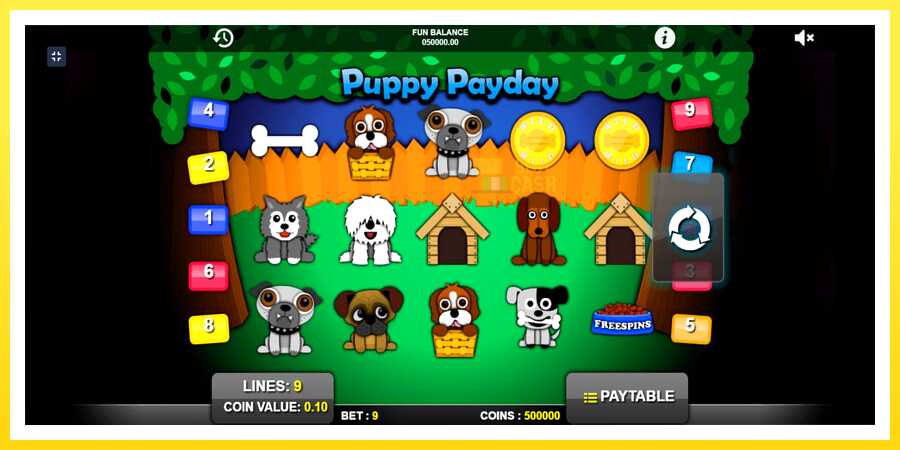 படம் 1 விளையாட்டு இயந்திரம் Puppy Payday