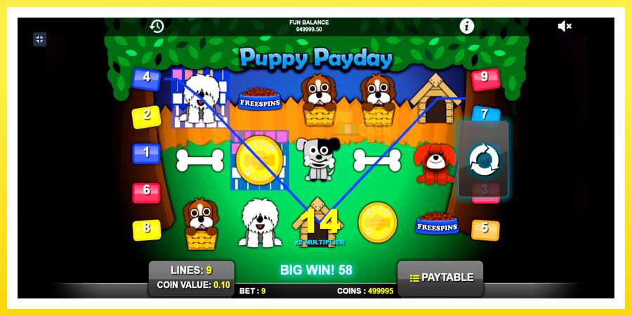 படம் 2 விளையாட்டு இயந்திரம் Puppy Payday