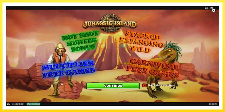 படம் 1 விளையாட்டு இயந்திரம் Jurassic Island