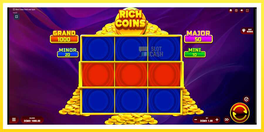 படம் 1 விளையாட்டு இயந்திரம் Rich Coins Hold and Spin