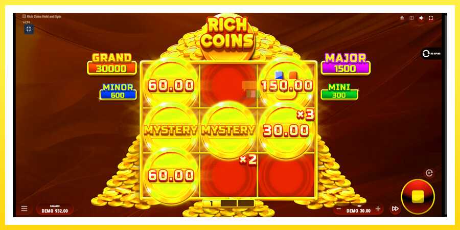 படம் 4 விளையாட்டு இயந்திரம் Rich Coins Hold and Spin