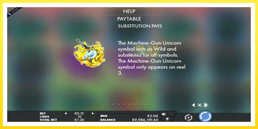 படம் 3 விளையாட்டு இயந்திரம் Machine Gun Unicorn