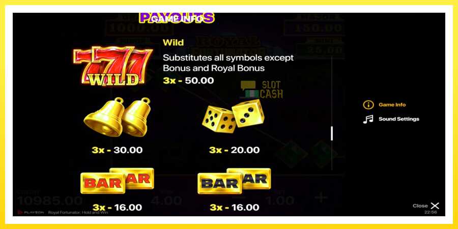 படம் 5 விளையாட்டு இயந்திரம் Royal Fortunator: Hold and Win