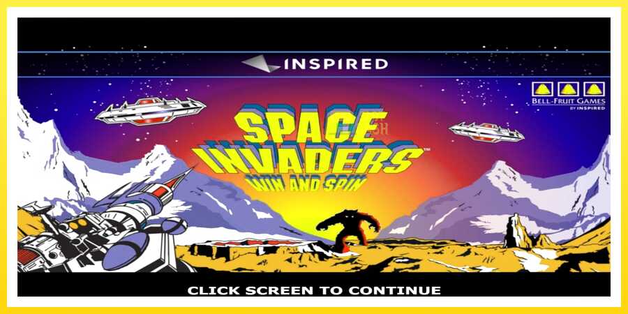 படம் 1 விளையாட்டு இயந்திரம் Space Invaders Win and Spin