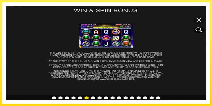 படம் 5 விளையாட்டு இயந்திரம் Space Invaders Win and Spin