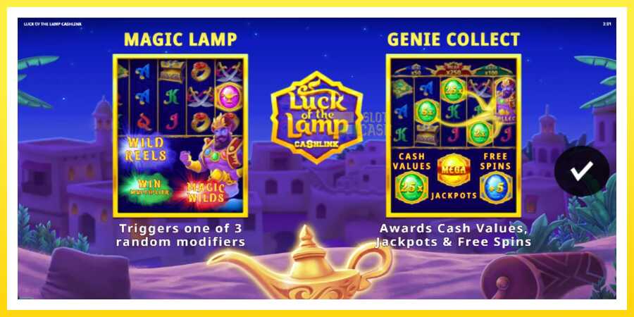 படம் 1 விளையாட்டு இயந்திரம் Luck of the Lamp Cashlink