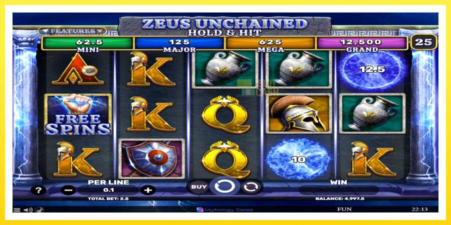 படம் 2 விளையாட்டு இயந்திரம் Zeus Unchained - Hold & Hit