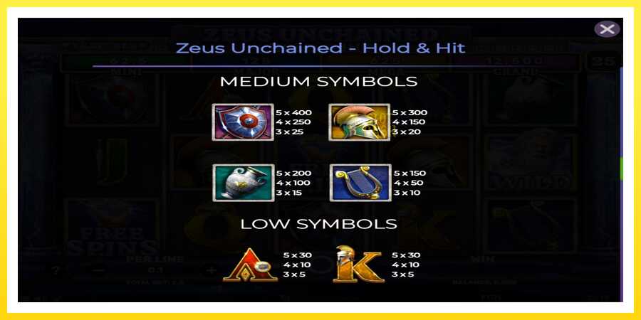 படம் 6 விளையாட்டு இயந்திரம் Zeus Unchained - Hold & Hit