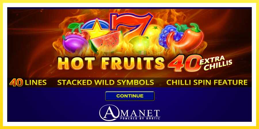 படம் 1 விளையாட்டு இயந்திரம் Hot Fruits 40 Extra Chillis