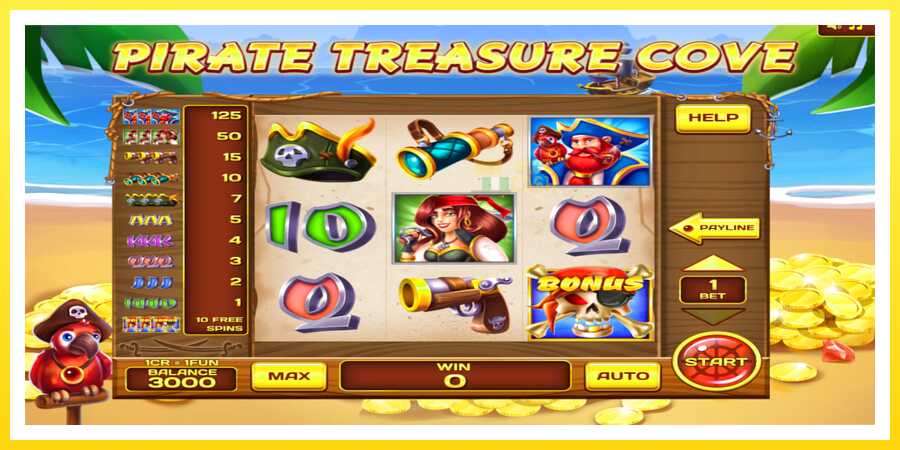 படம் 1 விளையாட்டு இயந்திரம் Pirate Treasure Cove 3x3