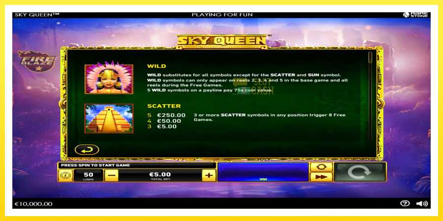 படம் 4 விளையாட்டு இயந்திரம் Sky Queen