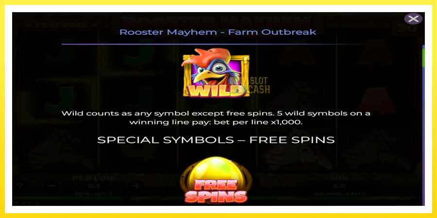 படம் 4 விளையாட்டு இயந்திரம் Rooster Mayhem Farm Outbreak