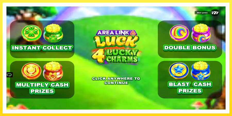 படம் 1 விளையாட்டு இயந்திரம் Area Link Luck 4 Lucky Charms