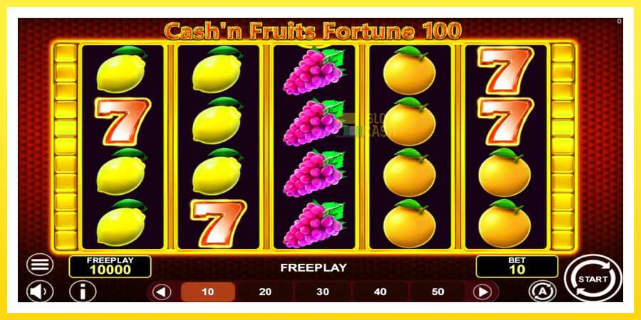 படம் 1 விளையாட்டு இயந்திரம் Cashn Fruits Fortune 100