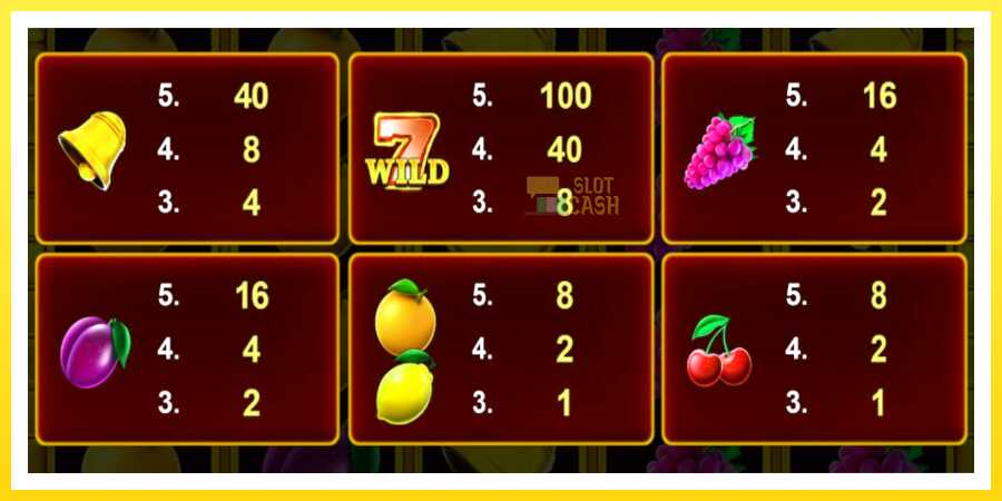 படம் 4 விளையாட்டு இயந்திரம் Cashn Fruits Fortune 100