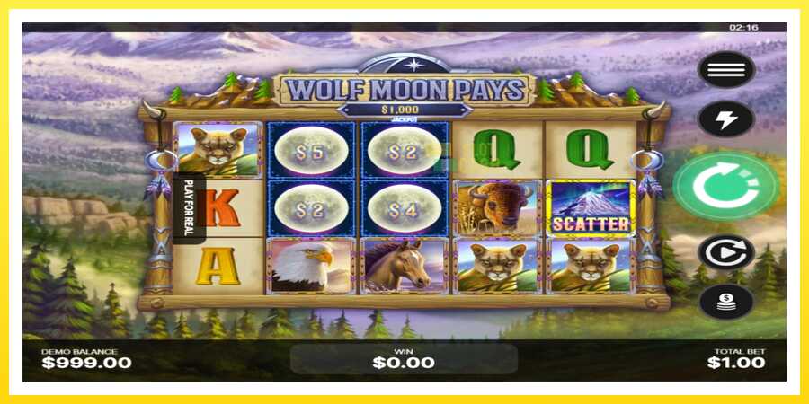 படம் 2 விளையாட்டு இயந்திரம் Wolf Moon Pays