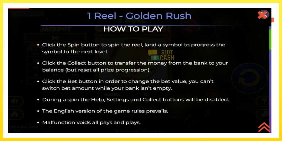 படம் 4 விளையாட்டு இயந்திரம் 1 Reel Golden Rush