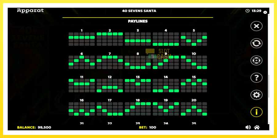 படம் 7 விளையாட்டு இயந்திரம் 40 Sevens Santa