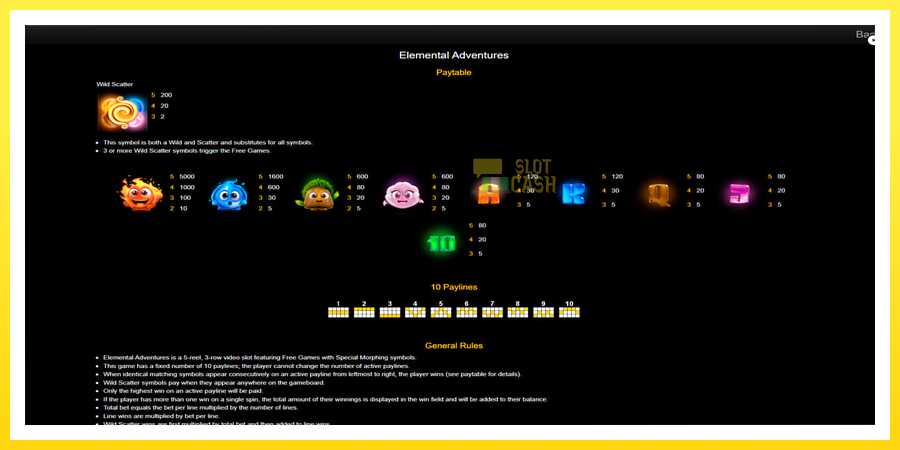 படம் 7 விளையாட்டு இயந்திரம் Elemental Adventures