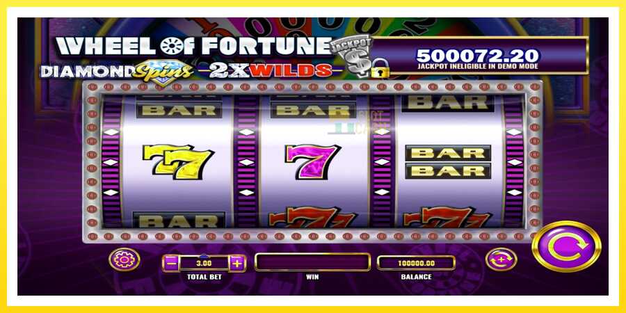 படம் 1 விளையாட்டு இயந்திரம் Wheel of Fortune Diamond Spins 2x Wilds