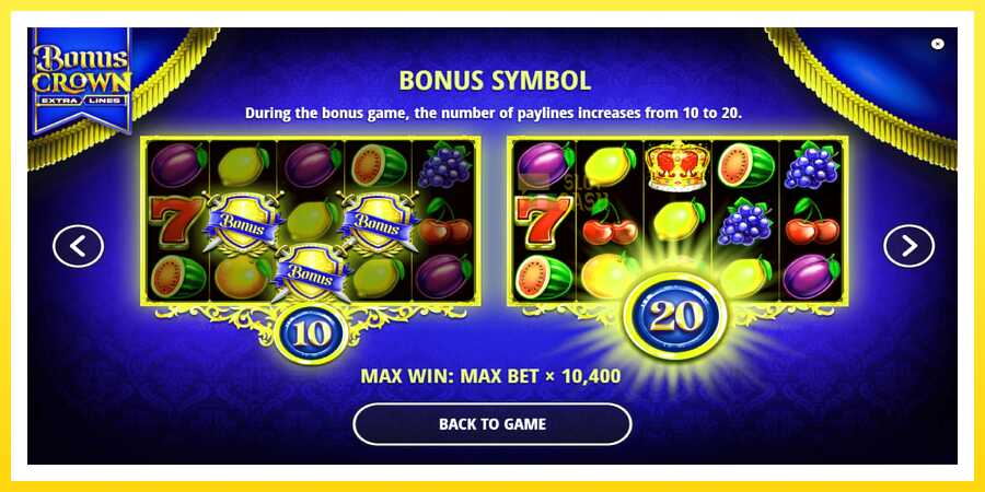 படம் 6 விளையாட்டு இயந்திரம் Bonus Crown