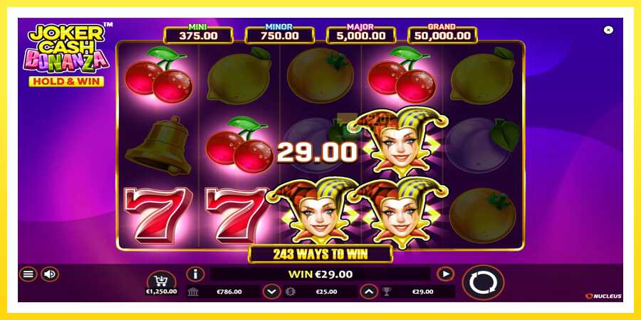 படம் 4 விளையாட்டு இயந்திரம் Joker Cash Bonanza - Hold & Win