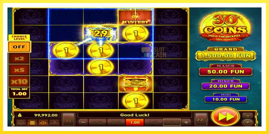 படம் 2 விளையாட்டு இயந்திரம் 30 Coins Halloween Jackpots