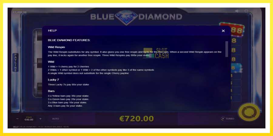 படம் 5 விளையாட்டு இயந்திரம் Blue Diamond