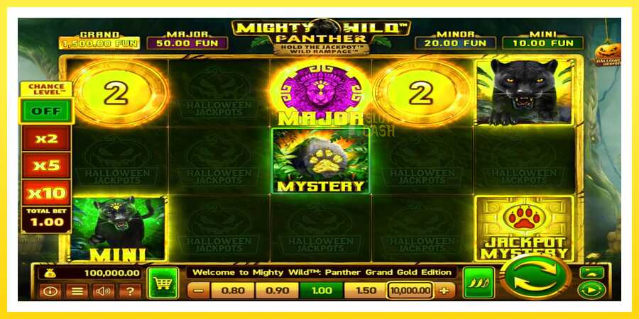 படம் 1 விளையாட்டு இயந்திரம் Mighty Wild: Panther Grand Gold Edition Halloween Jackpots