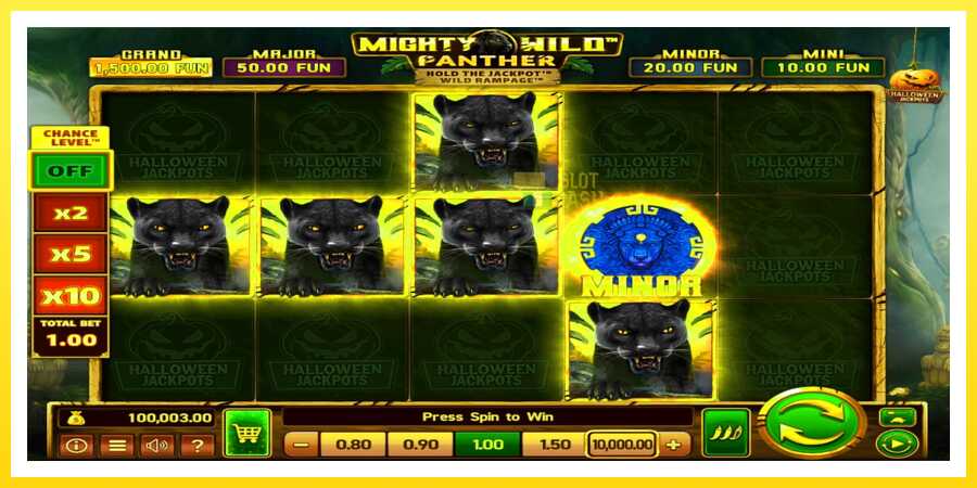 படம் 2 விளையாட்டு இயந்திரம் Mighty Wild: Panther Grand Gold Edition Halloween Jackpots