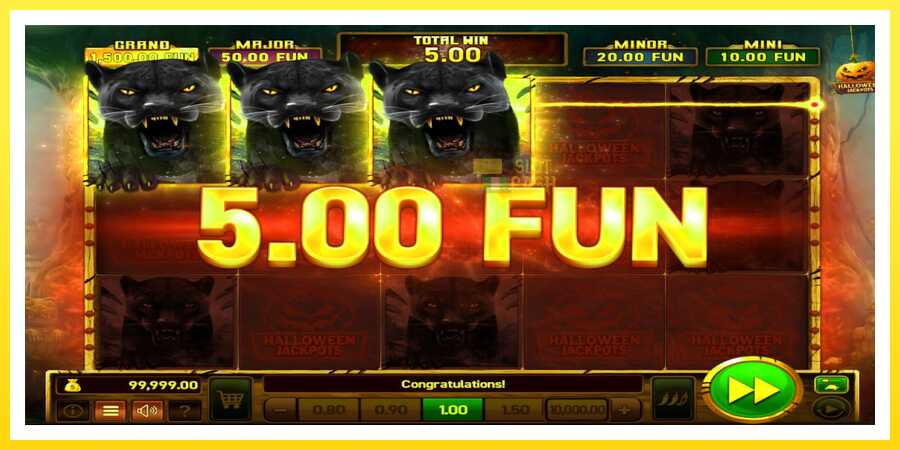 படம் 4 விளையாட்டு இயந்திரம் Mighty Wild: Panther Grand Gold Edition Halloween Jackpots