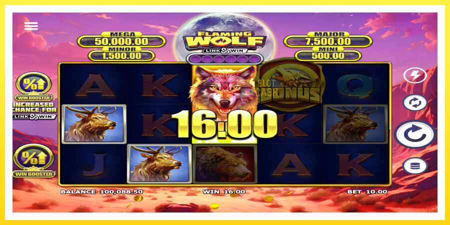 படம் 3 விளையாட்டு இயந்திரம் Flaming Wolf Link & Win