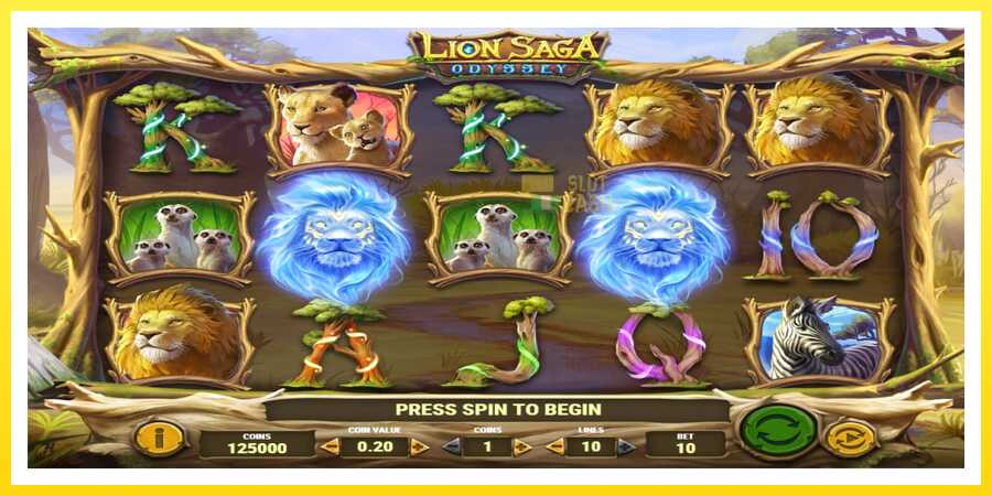 படம் 1 விளையாட்டு இயந்திரம் Lion Saga Odyssey