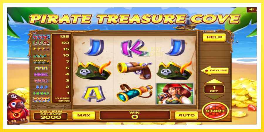 படம் 1 விளையாட்டு இயந்திரம் Pirate Treasure Cove Pull Tabs