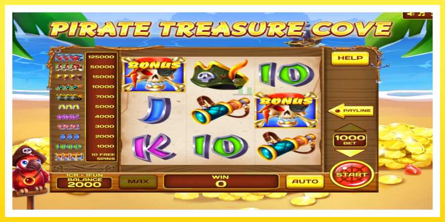 படம் 2 விளையாட்டு இயந்திரம் Pirate Treasure Cove Pull Tabs