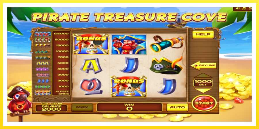 படம் 4 விளையாட்டு இயந்திரம் Pirate Treasure Cove Pull Tabs