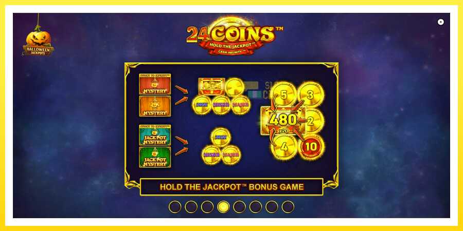 படம் 1 விளையாட்டு இயந்திரம் 24 Coins Halloween Jackpots