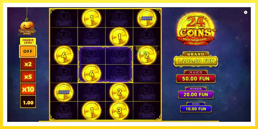 படம் 2 விளையாட்டு இயந்திரம் 24 Coins Halloween Jackpots