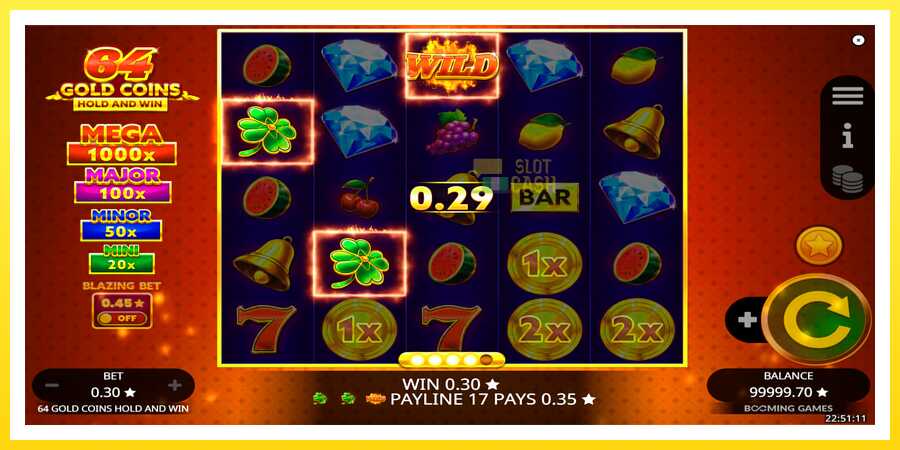 படம் 2 விளையாட்டு இயந்திரம் 64 Gold Coins Hold and Win