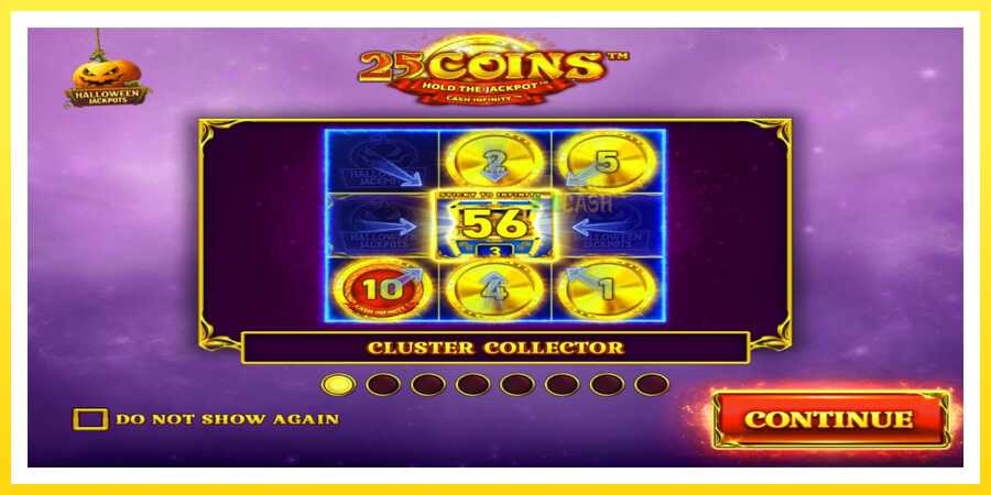 படம் 1 விளையாட்டு இயந்திரம் 25 Coins Halloween Jackpots