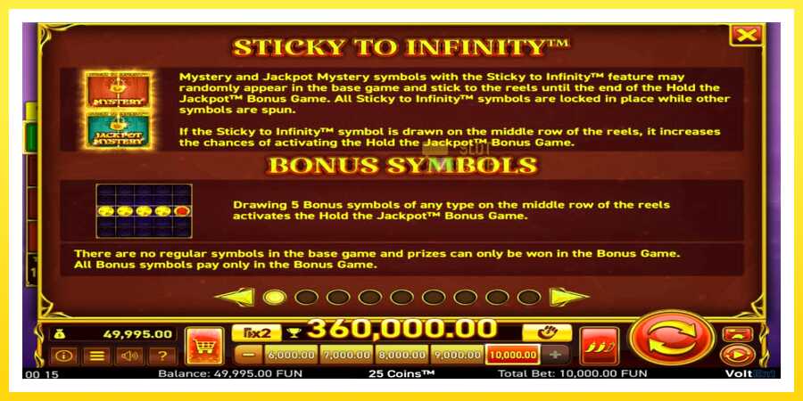 படம் 4 விளையாட்டு இயந்திரம் 25 Coins Halloween Jackpots