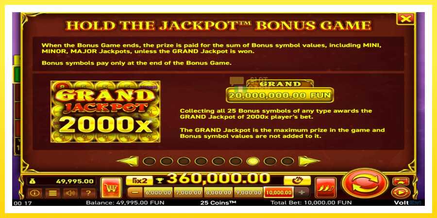 படம் 7 விளையாட்டு இயந்திரம் 25 Coins Halloween Jackpots